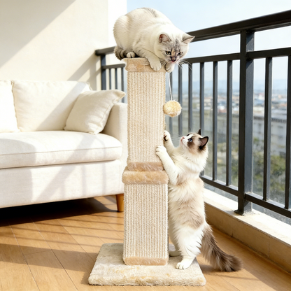 Cat Scratching Post, 32 Inch Cat Scratching Post for Large Cats, Scratching Posts for Indoor Cats Adults